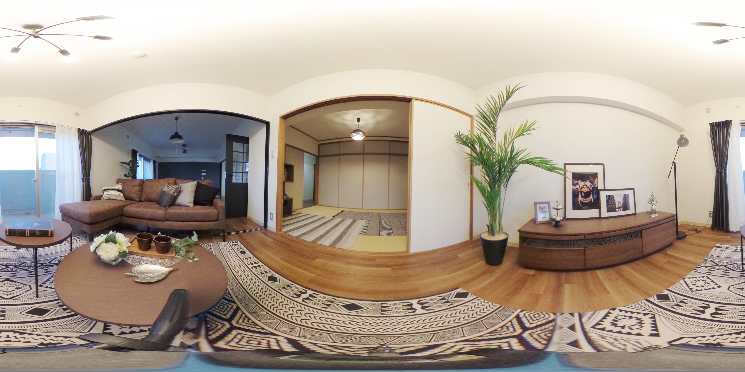 リビング3D 南向きのリビングではたくさんの日差しが感じられます