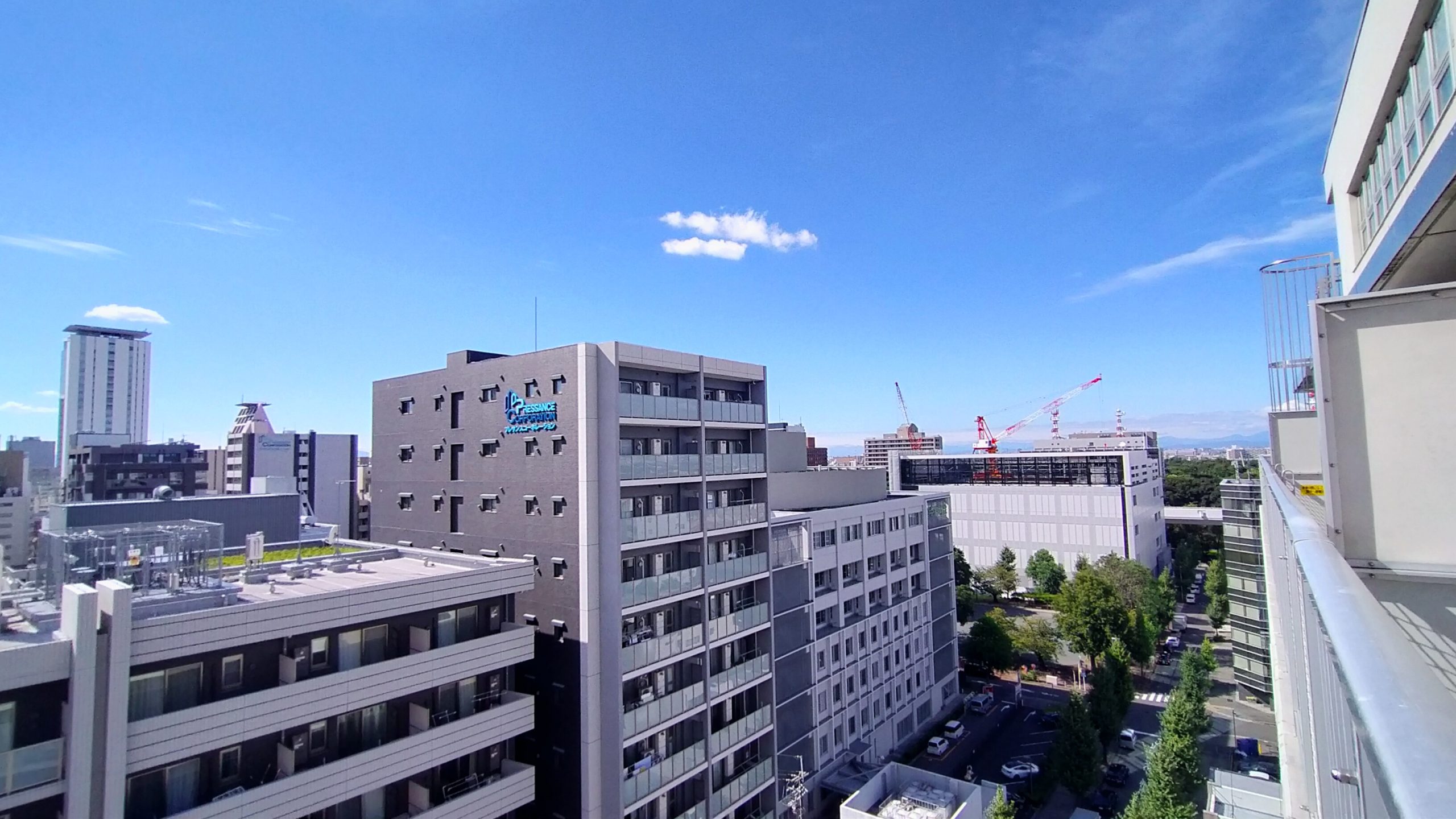 13階西側眺望③ 北西方面120m先に緑豊かな公園もあります