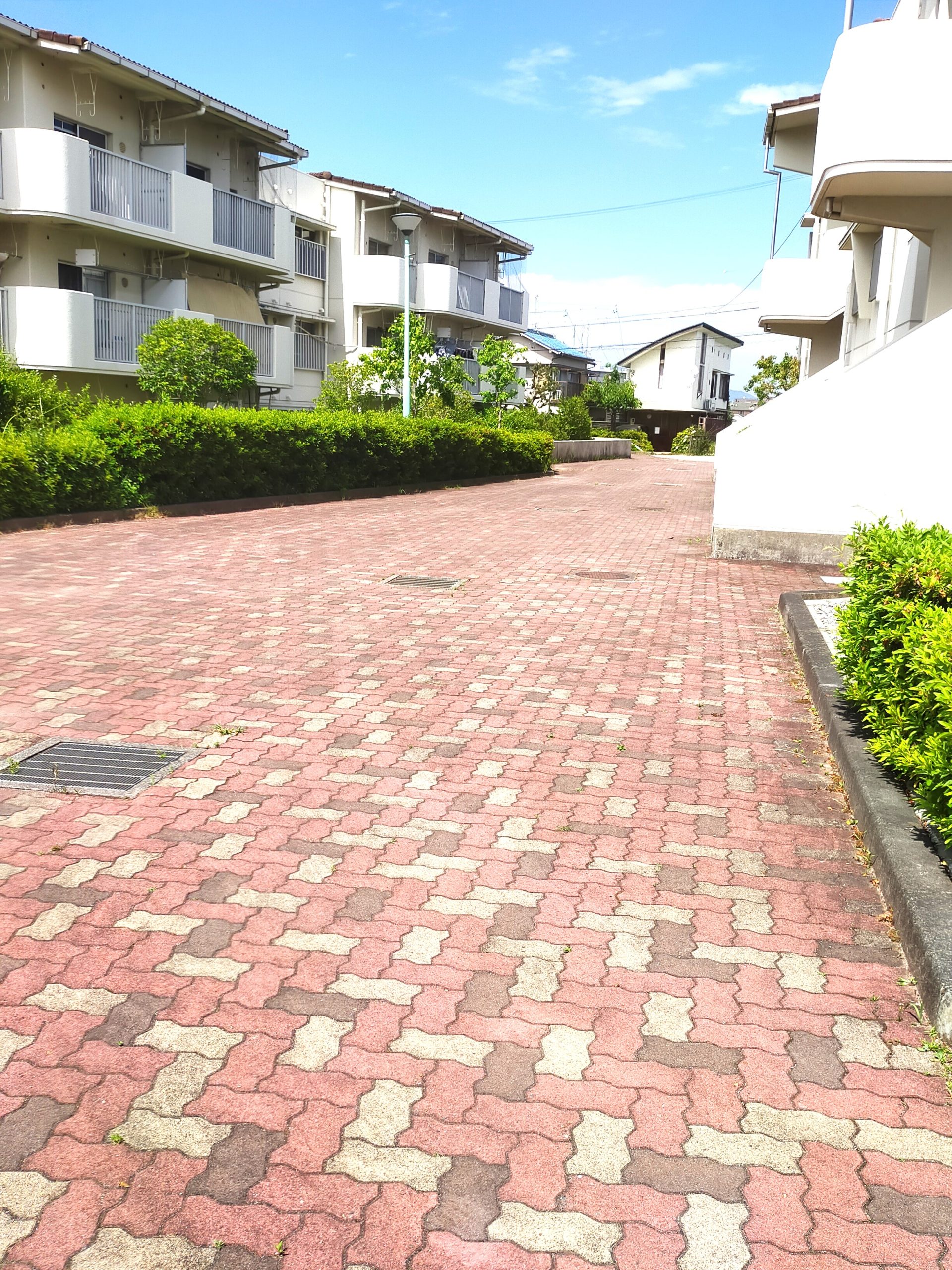 ゆとりある設計のため共用部分は広々しています