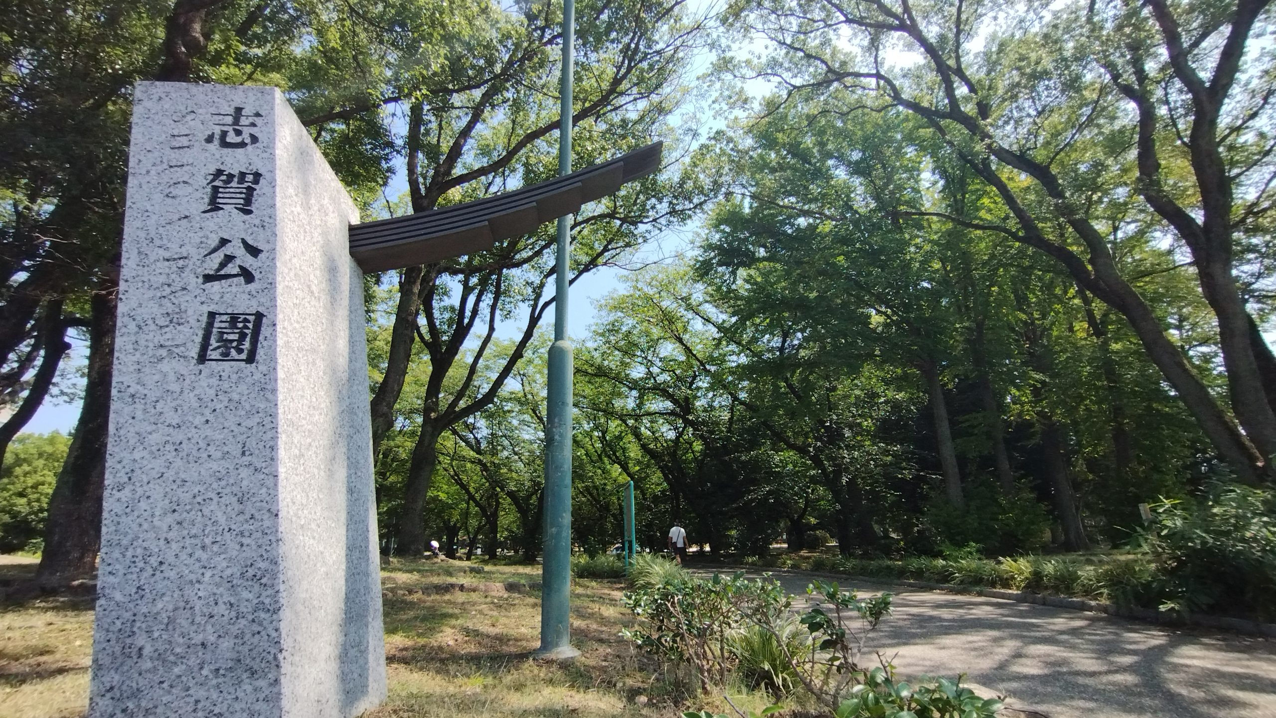 徒歩4分圏内に緑豊かで桜の名所でもある志賀公園も