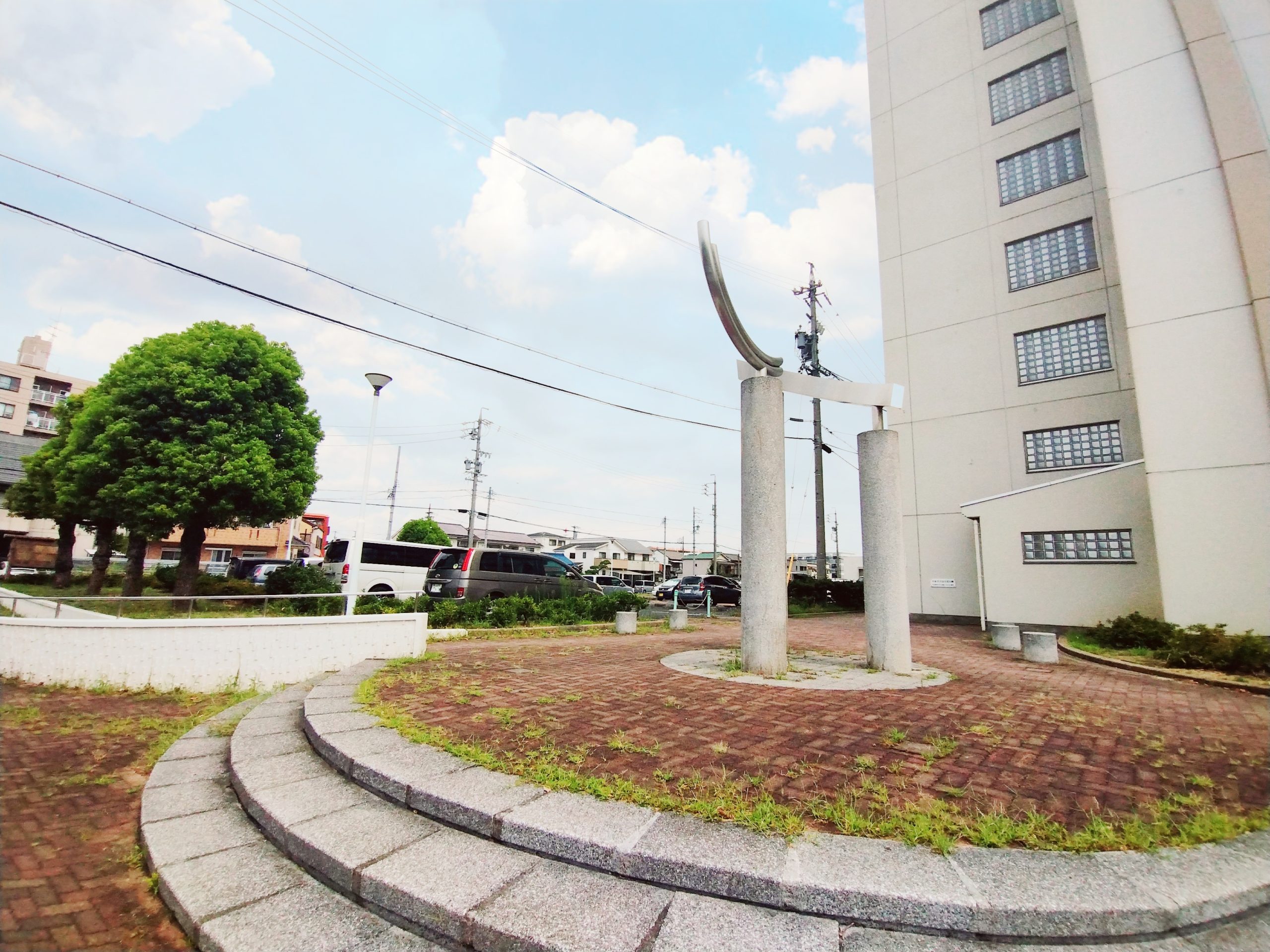 A棟外構 ゆとりある敷地で広々しています