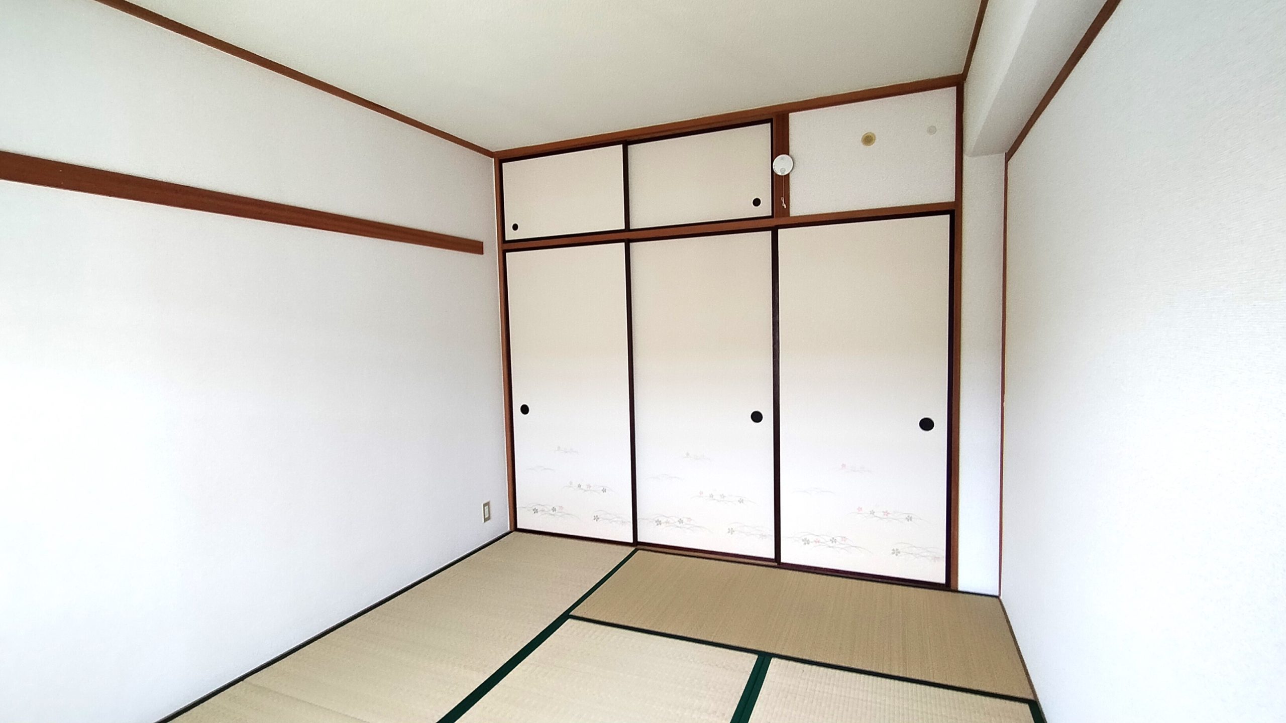 押入収納も襖2枚分と天袋分もあります