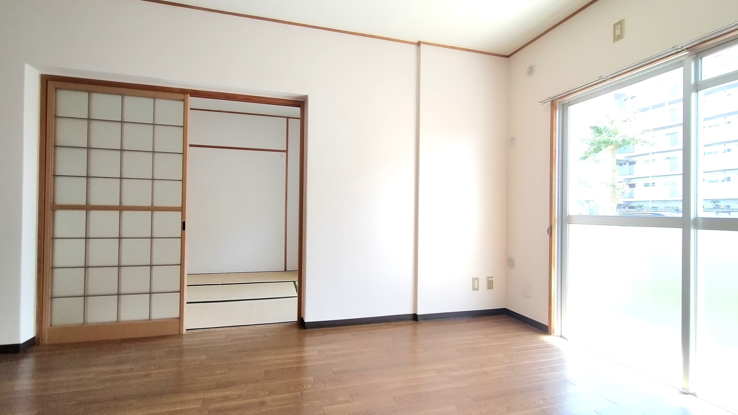 南面開口で日中とても明るく過ごせます